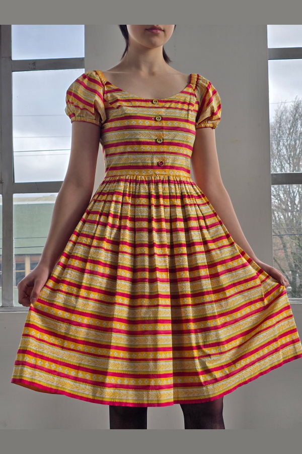 Vintage Prada Colorful Tea Dress