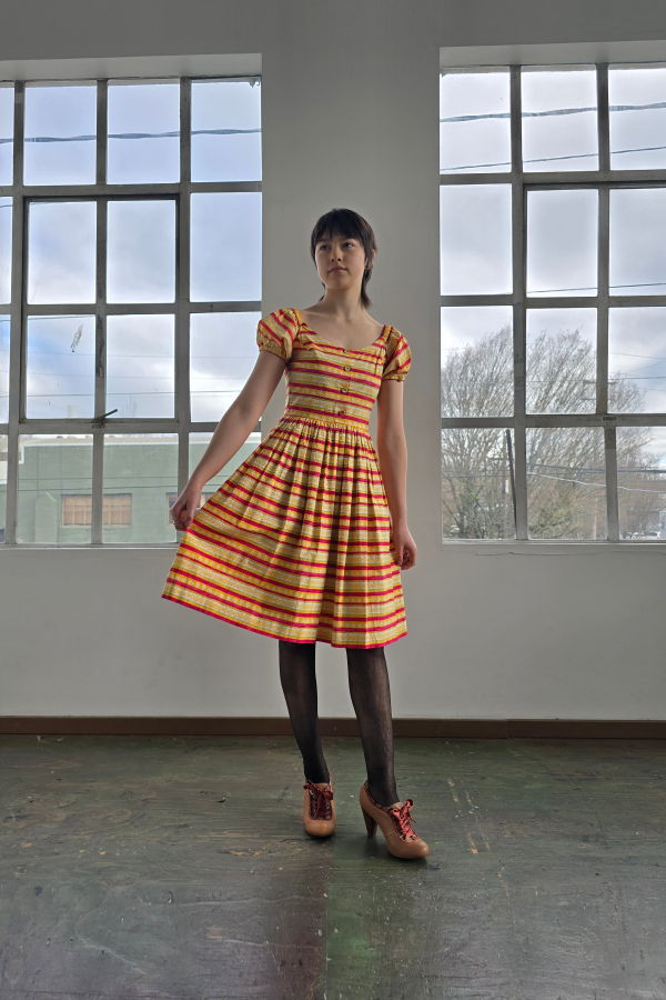 Vintage Prada Colorful Tea Dress