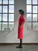 Vintage Saint Laurent Rive Gauche Raspberry Linen Dress - Dress - Thumbnail 5