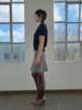 Vintage Sandro Paris Flared Knit Miniskirt Skirt - Thumbnail 3