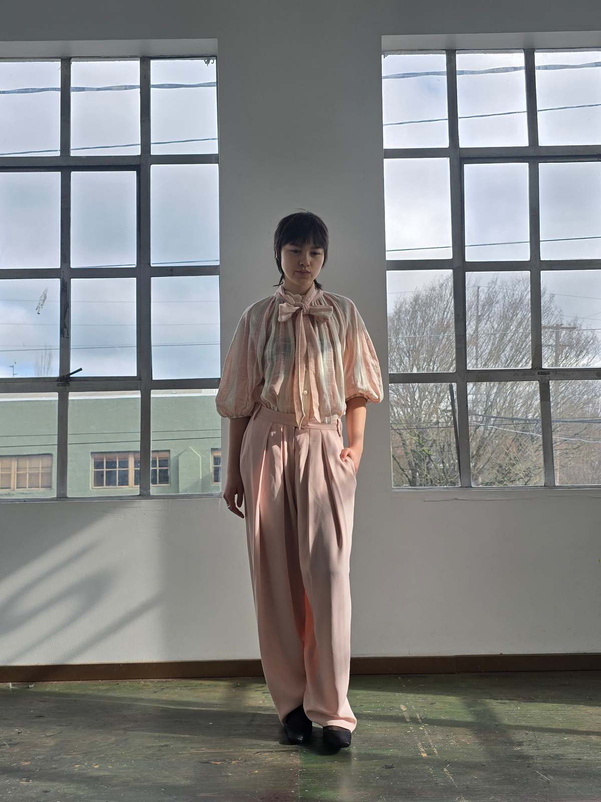 Vintage Sonia Rykiel Petal Pink Trousers - Image 1 of 5