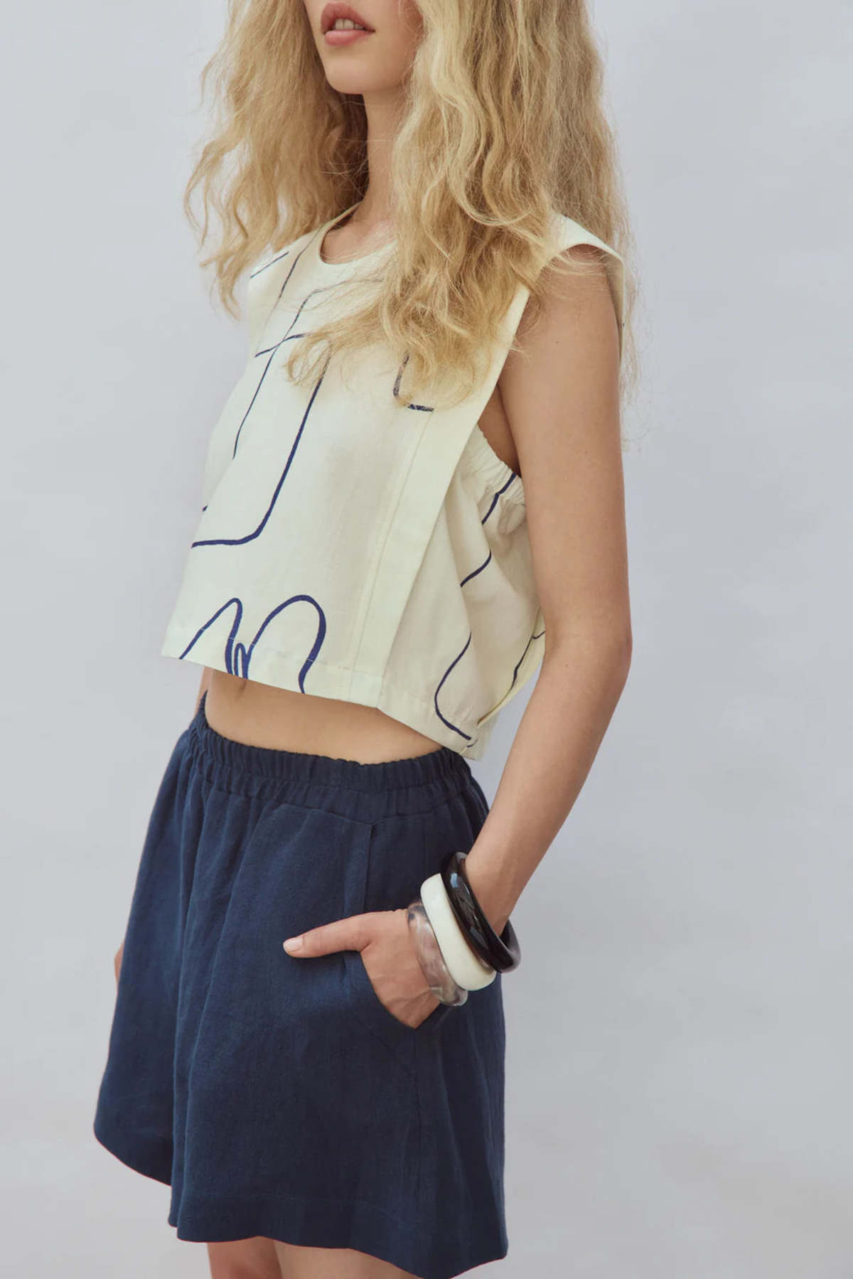 Eve Gravel Lucas Top - Blue - Image 1 of 1