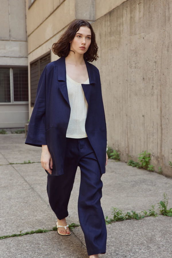 Eve Gravel Rick Trench Coat - Navy