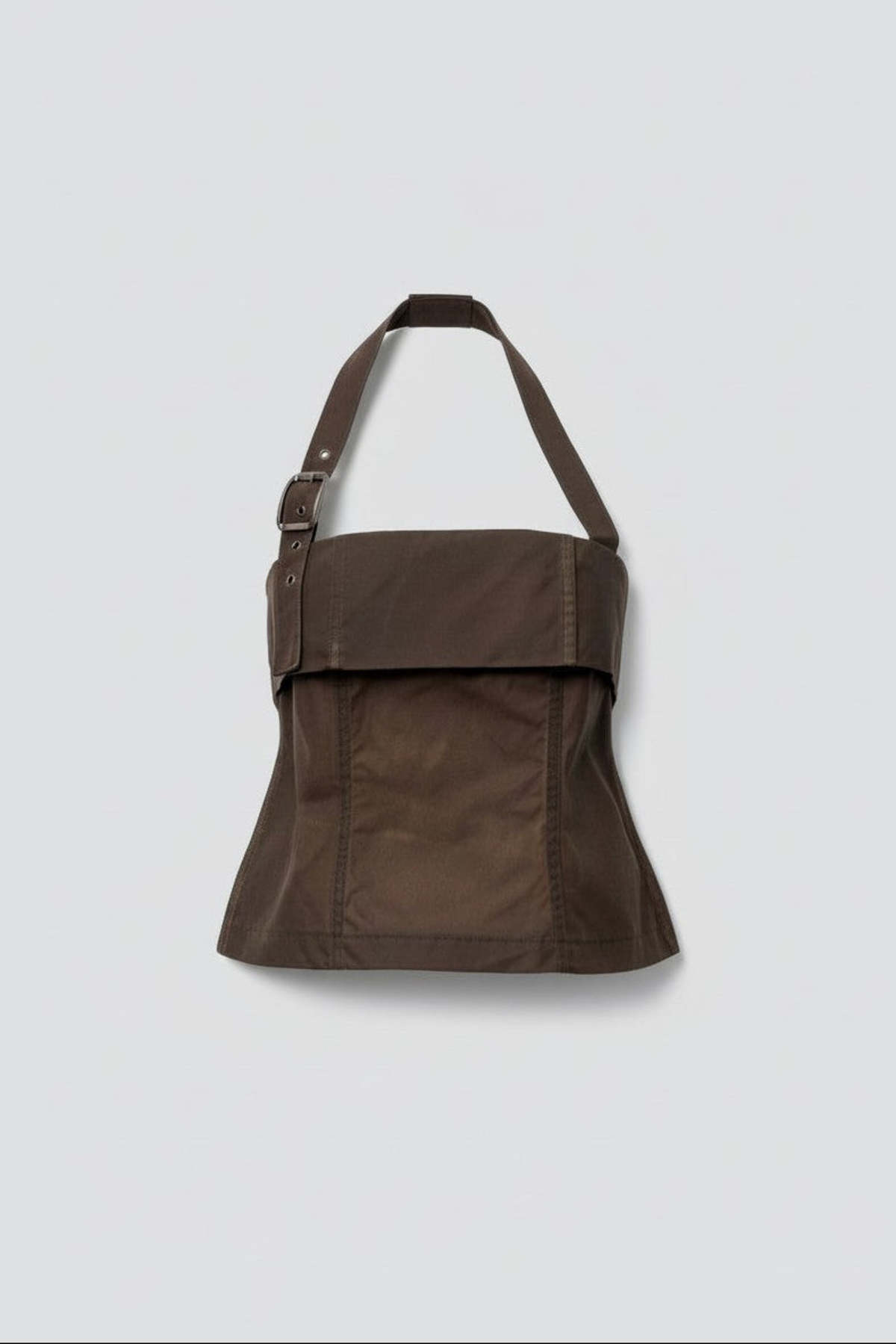 Assembly Brown Wax Strap Halter Top - Image 2 of 6