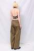 Assembly Brown Wax Strap Halter Top - Thumbnail 5