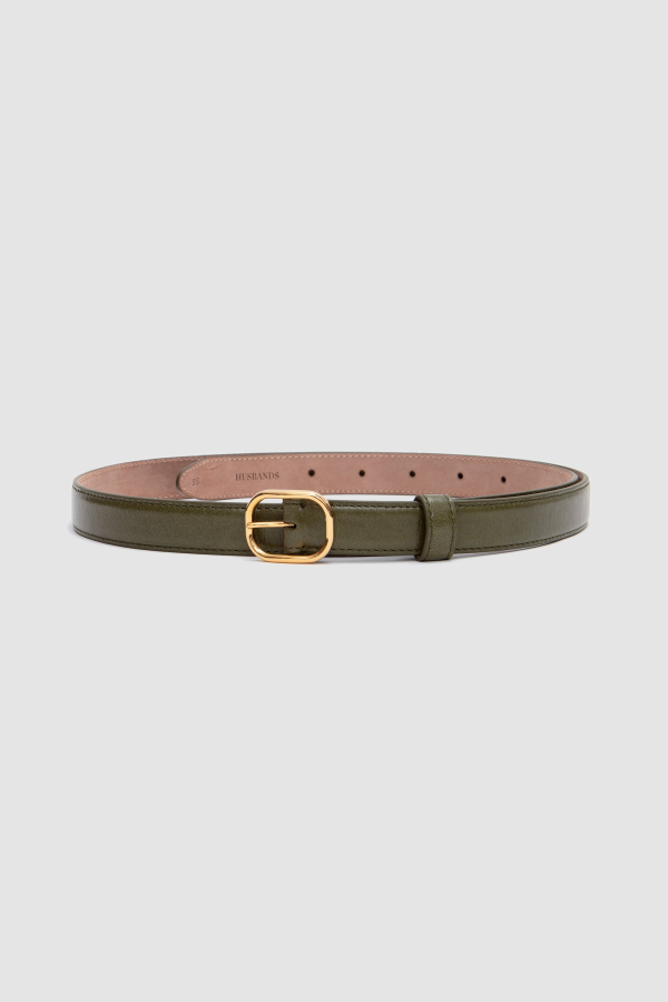 Husbands Thin Belt - Olive