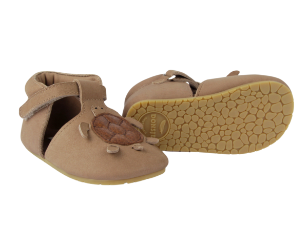 Donsje Zizu Turtle Baby Shoes - Truffle Nubuck