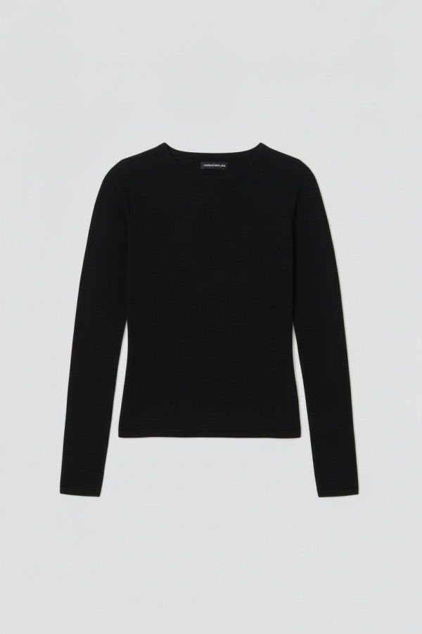Assembly Silk Cashmere Long Sleeve Top - Black