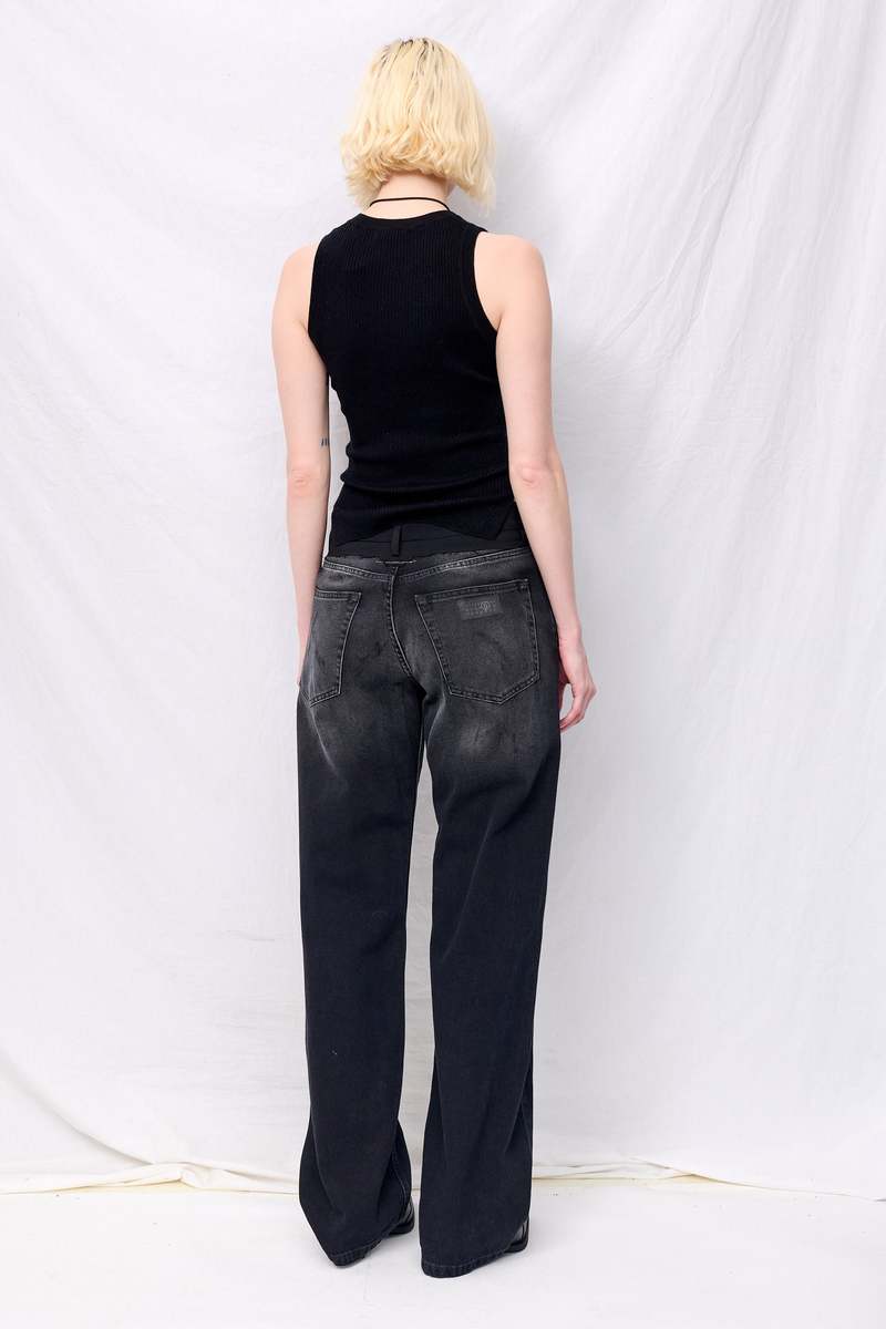 Assembly Silk Cashmere Ribbed Sleeveless Top