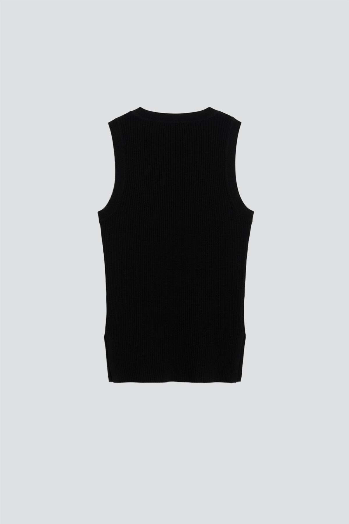 Assembly Silk Cashmere Ribbed Sleeveless Top - Image 6 of 6