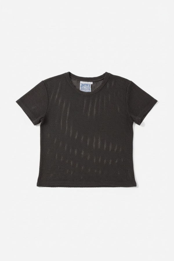 Jungmaven Coffee Bean Carmen Mesh Cropped Tee