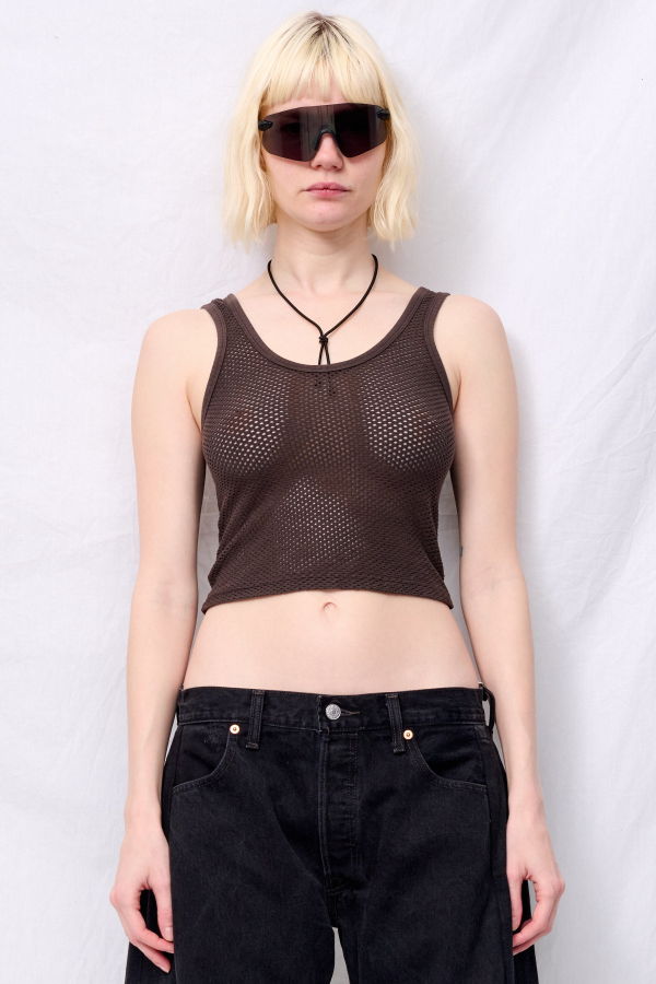 Jungmaven Coffee Bean Mesh Sporty Tank Top