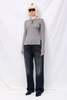 Assembly Silk Cashmere Long Sleeve Top - Heather Grey - Thumbnail 4