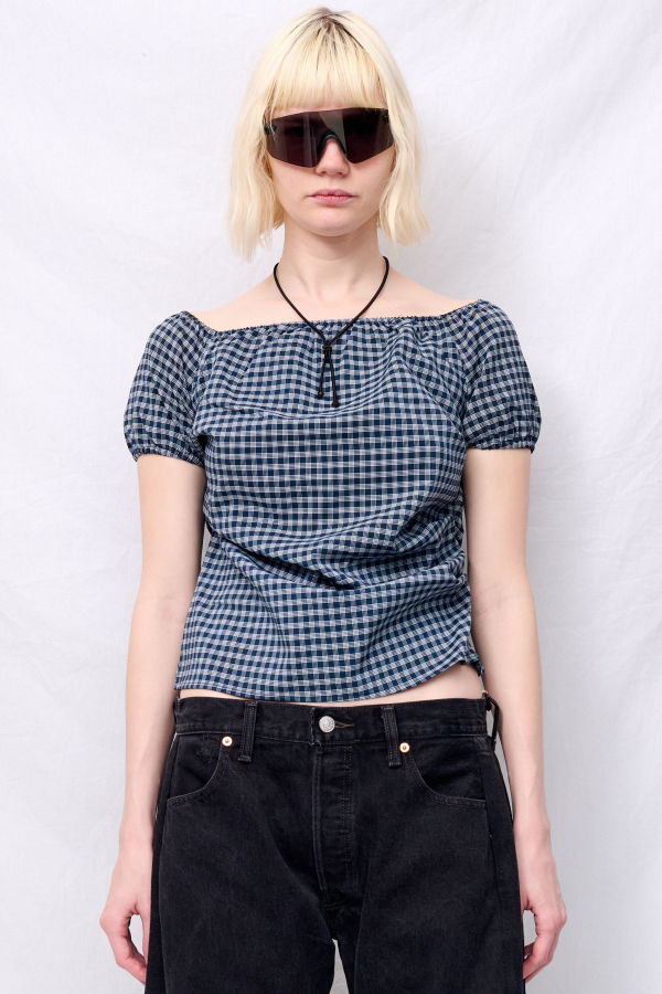 Woodrose Deli Plaid Super Laver Baby Top