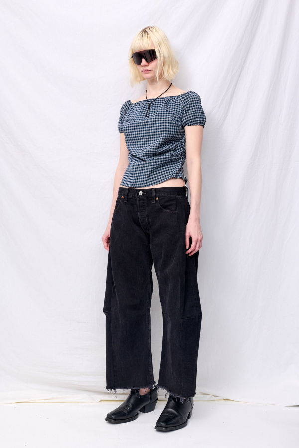 Woodrose Deli Plaid Super Laver Baby Top