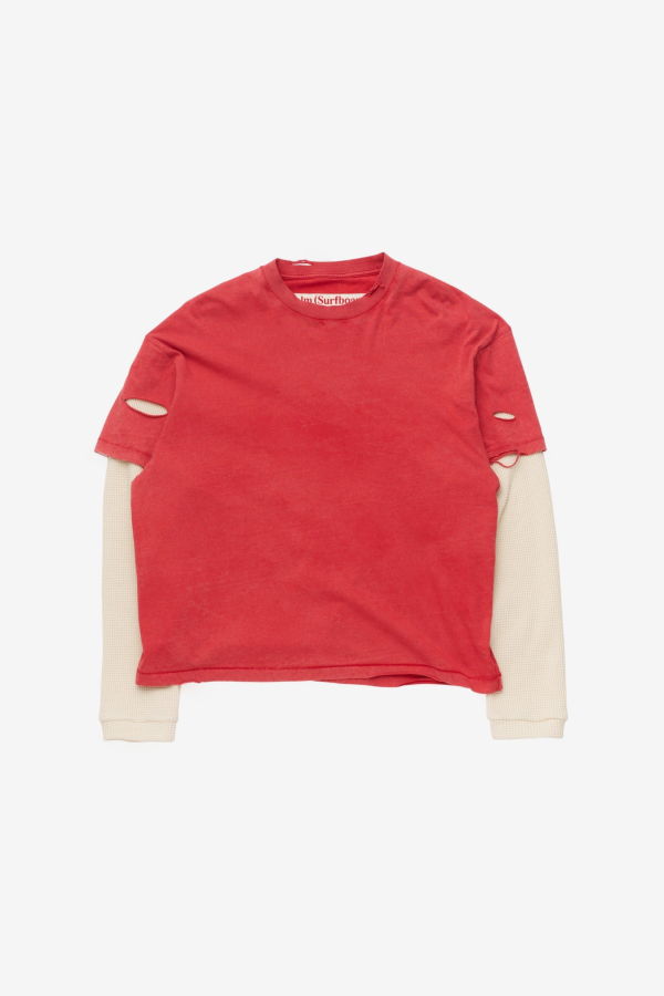 Stockholm Surfboard Club Layer Box Tee - Signature Red