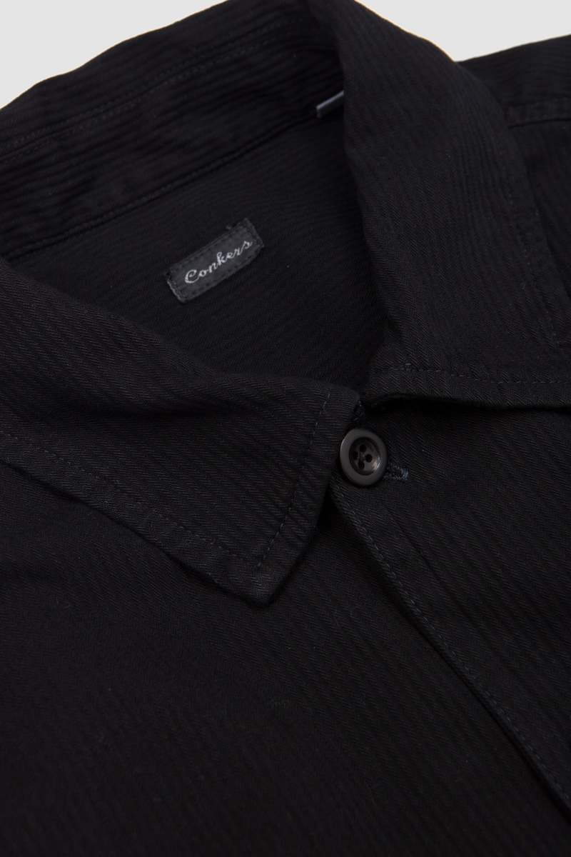 Conkers SS Night Shirt - Overdyed Black