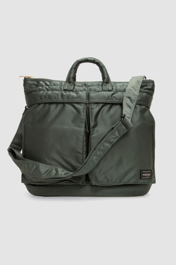 Porter Yoshida Tanker Helmet Bag - Sage Green