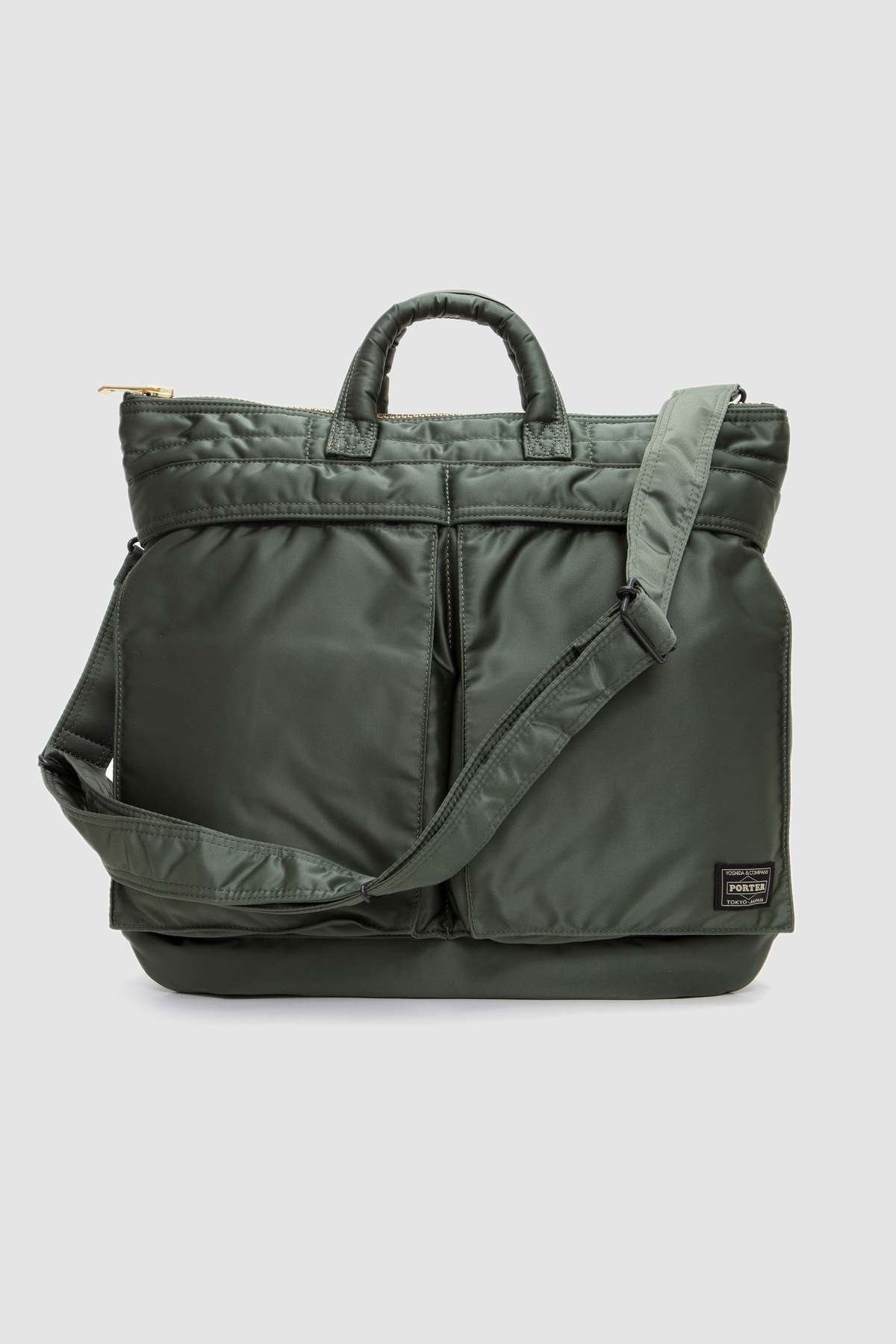Porter Yoshida Tanker Helmet Bag - Sage Green - Image 2 of 5