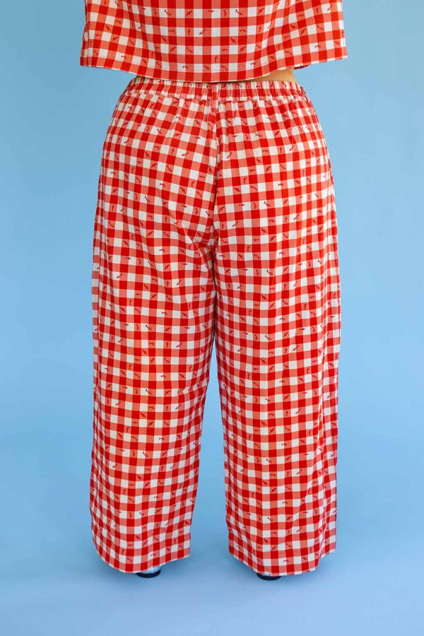 Noble Sailor Pant - Gingham Fishies