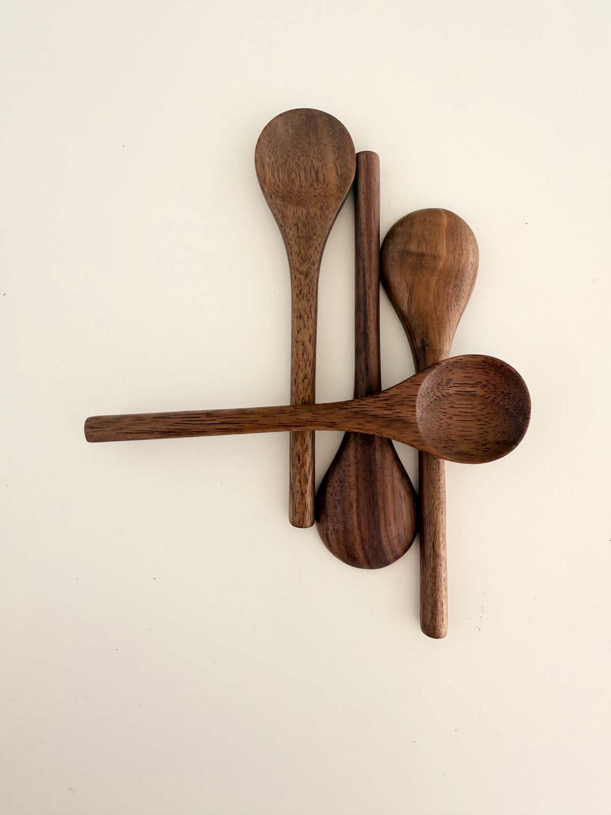 JBrody & Co. USA 4" Tiny Spoon Set of 4 Serving Utensils - Image 1 of 4