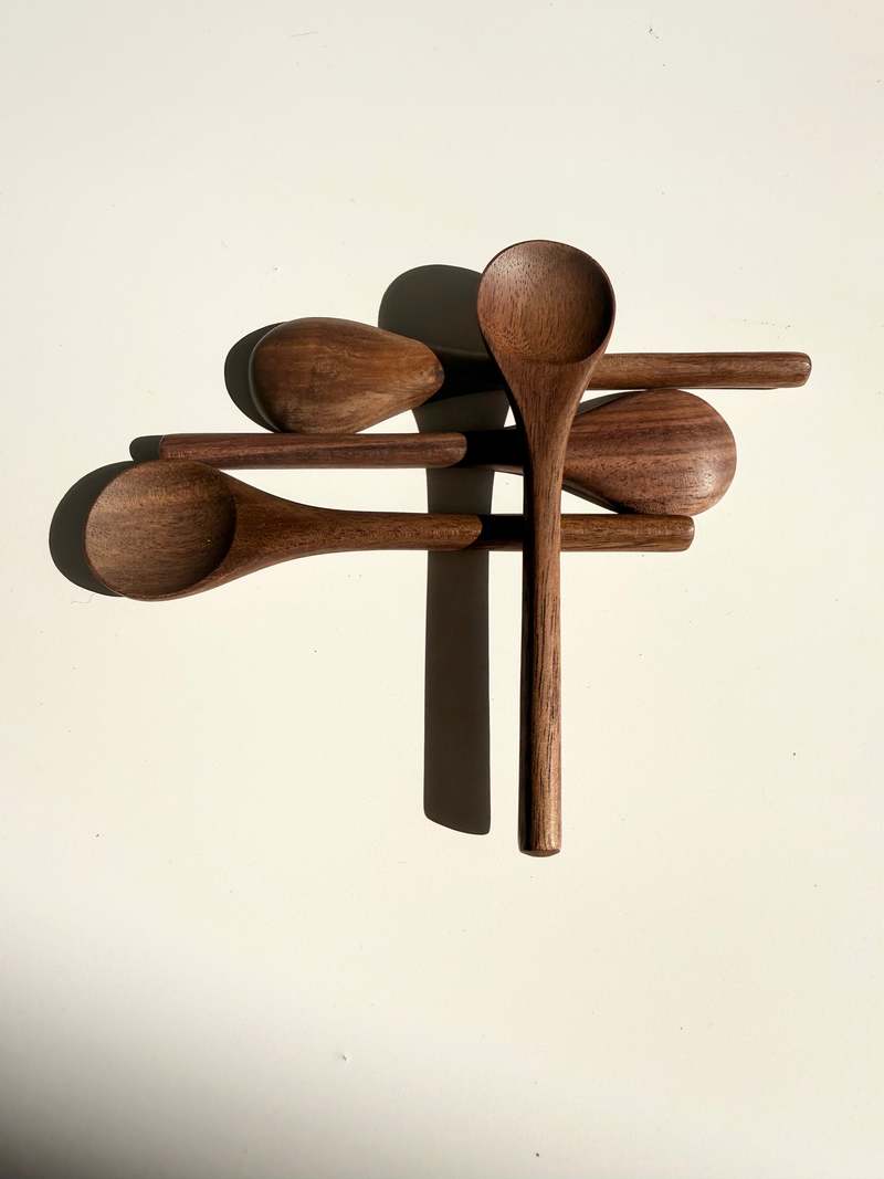 JBrody & Co. USA 4" Tiny Spoon Set of 4 Serving Utensils