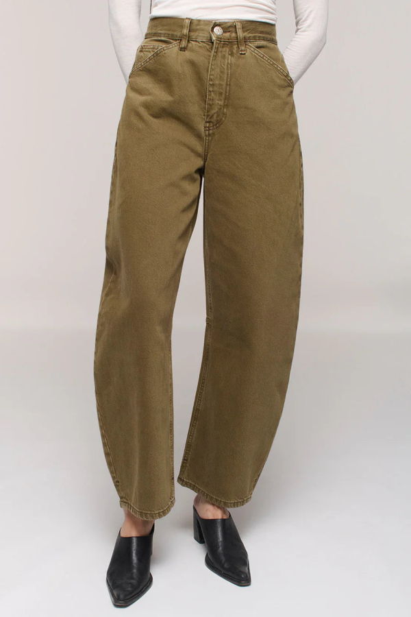 DALA Lido Ankle Jeans - Dark Olive