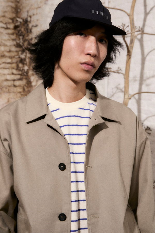 unfeigned Basic Striped Terry T-Shirt - Raw and Royal