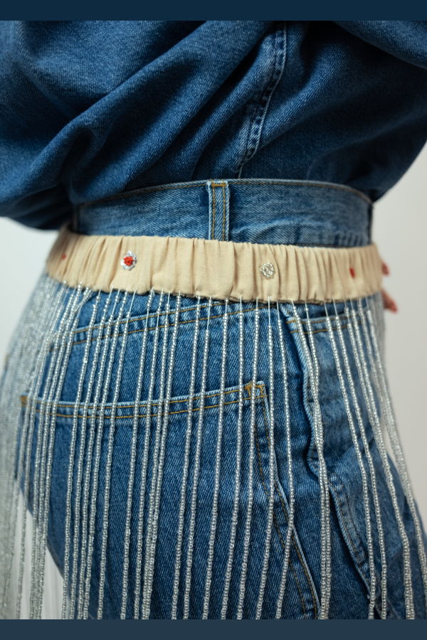 TIGRA TIGRA Beaded Fringe Belt