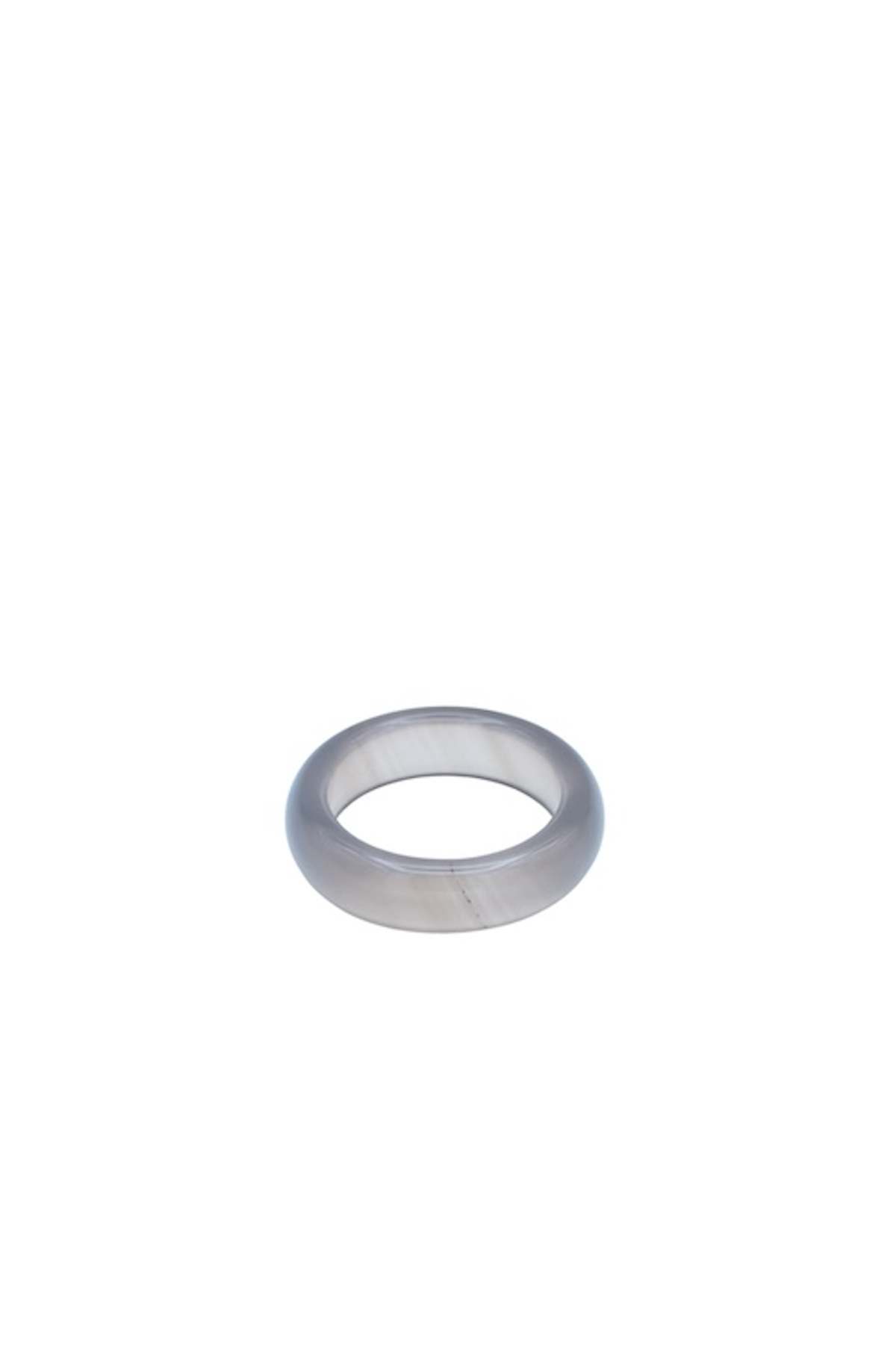 seree Mist Grey Purple Jade Stone Ring - Gray - Image 1 of 3