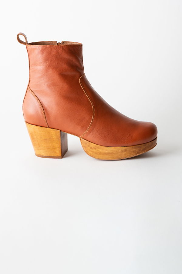 Fortress Charli Clog Boot - Whiskey Nappa
