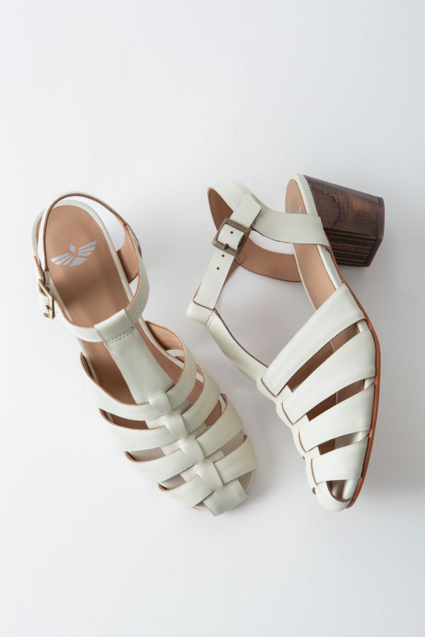 Fortress Golde Fisherman Heeled Sandal - Ivory