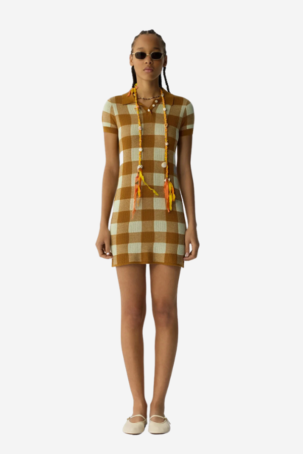 Guest in Residence Gingham Polo Dress