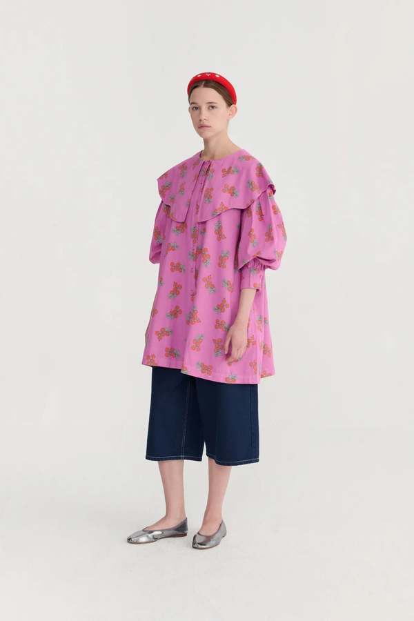 KIDS Bobo Choses Juicy Tomatoes Collar Dress