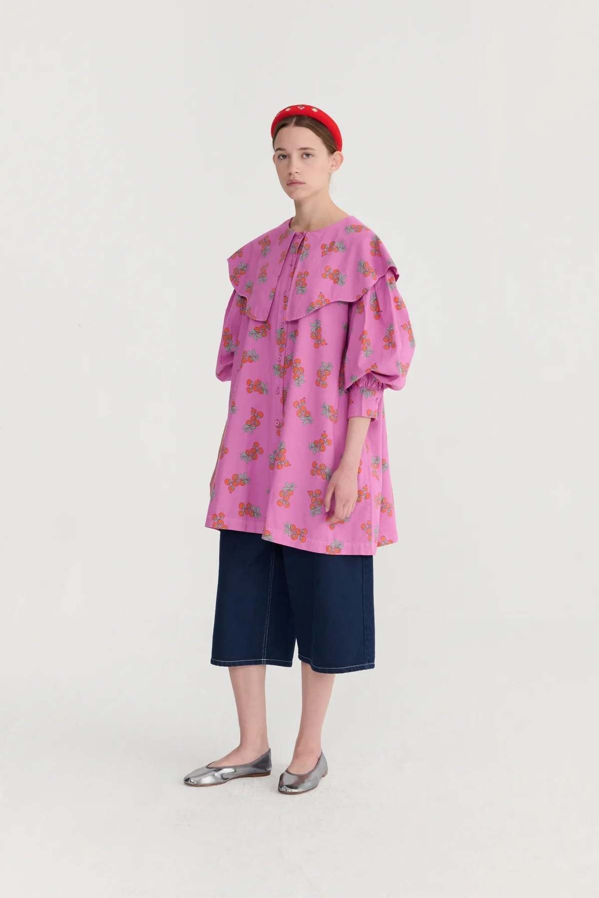 KIDS Bobo Choses Juicy Tomatoes Collar Dress - Image 2 of 3