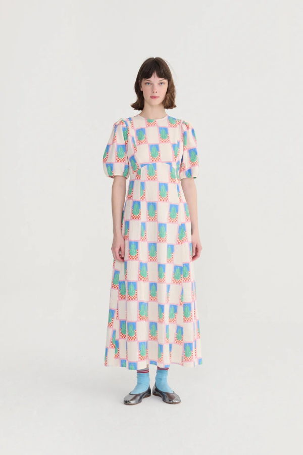 KIDS Bobo Choses Pear Puff Sleeve Dress