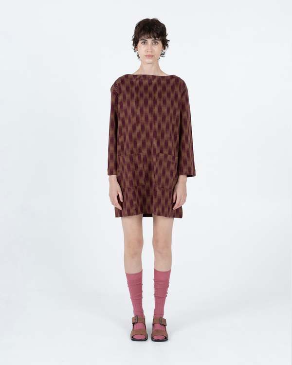 samet Bram Dress - Ombre Checks Jersey