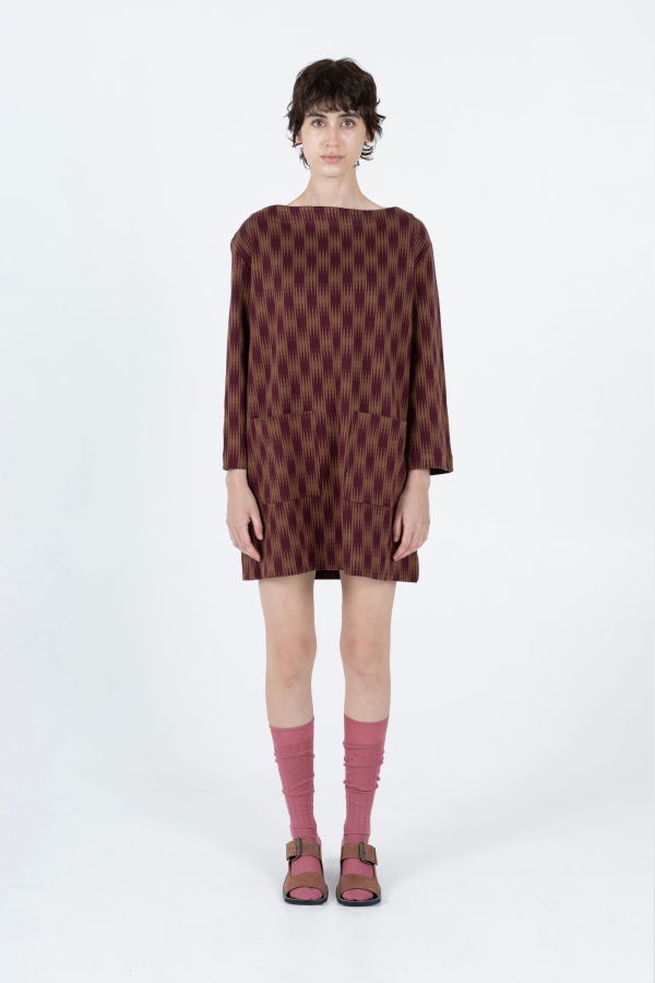 samet Bram Dress - Ombre Checks Jersey