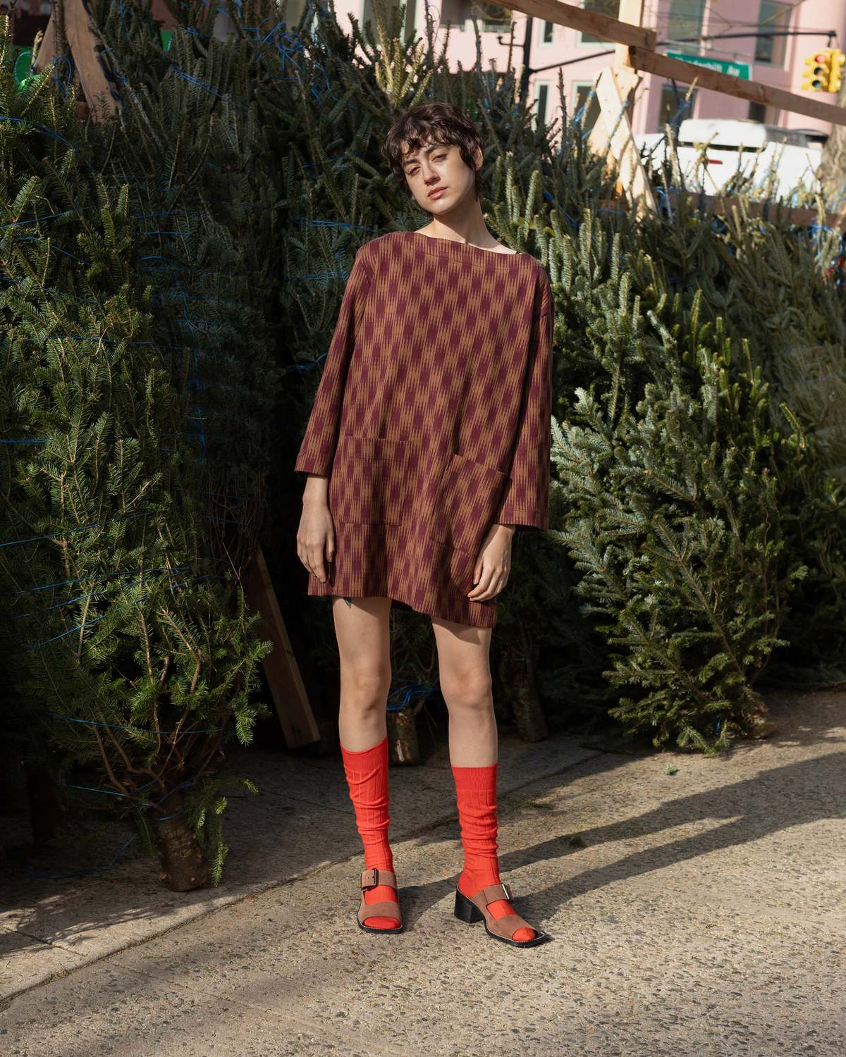 samet Bram Dress - Ombre Checks Jersey - Image 5 of 10