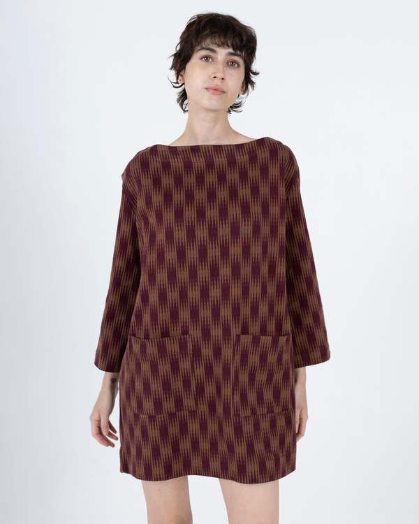 samet Bram Dress - Ombre Checks Jersey