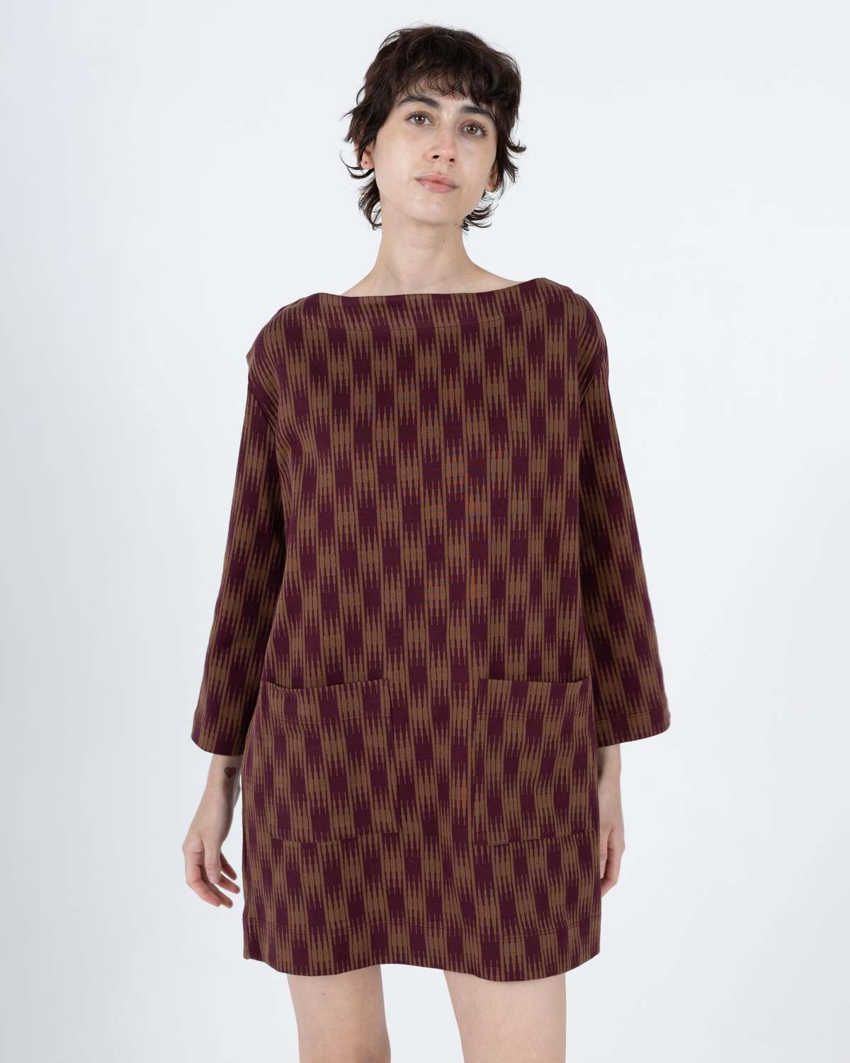 samet Bram Dress - Ombre Checks Jersey - Image 8 of 10
