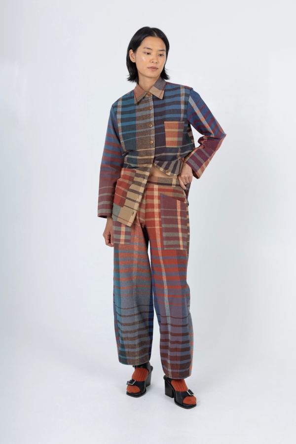 samet Chibi Pant Rad Plaid