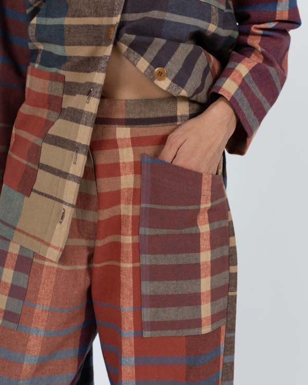 samet Chibi Pant Rad Plaid