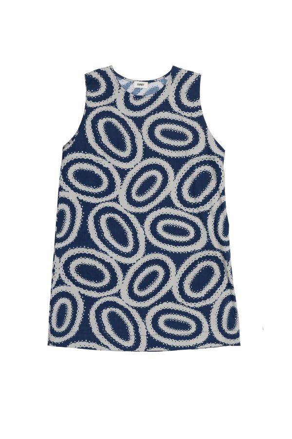 samet Kate Mini Doilies Print Dress