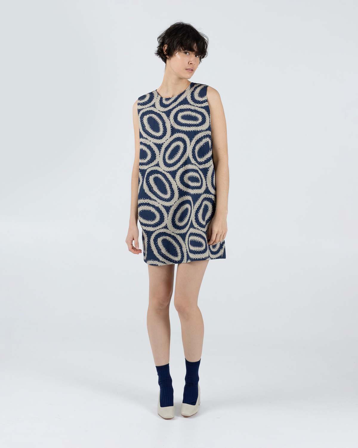 samet Kate Mini Doilies Print Dress - Image 9 of 14