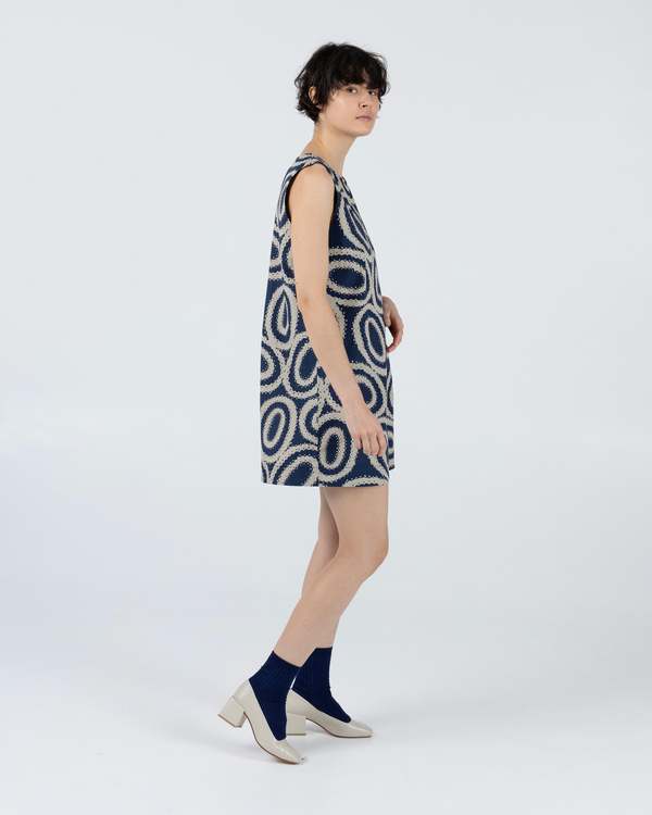 samet Kate Mini Doilies Print Dress