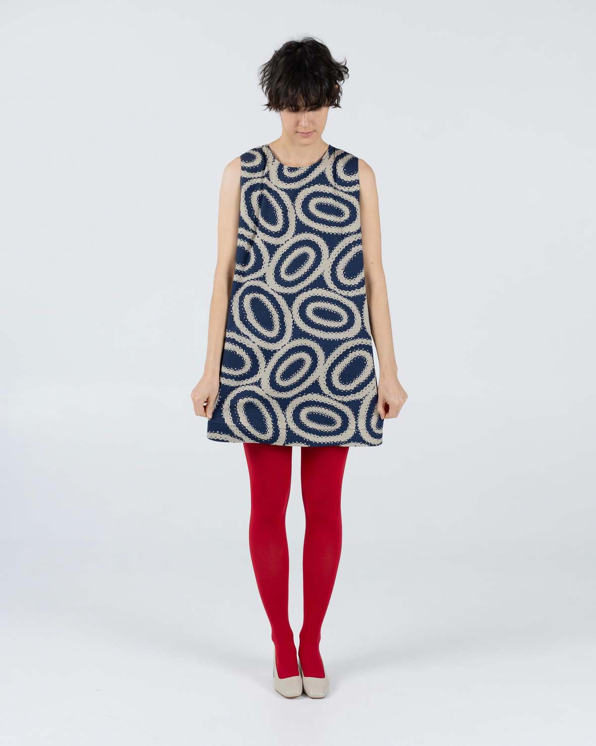 samet Kate Mini Doilies Print Dress - Image 13 of 14