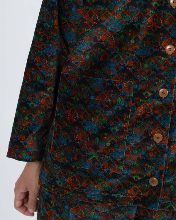 samet Melvin Shirt Fuzz Pop Print Top