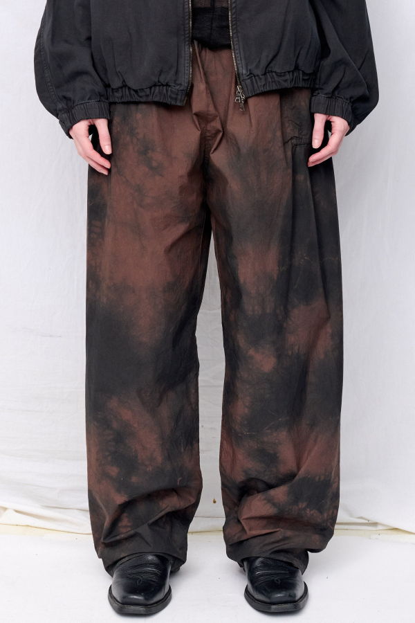 Gabriela Coll Garments No.287 Brown/Black Poplin Flap Pocket Trousers