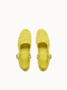 Freda Salvador Laurel Mary Jane Flats - Lime Jacquard Mesh - Thumbnail 3
